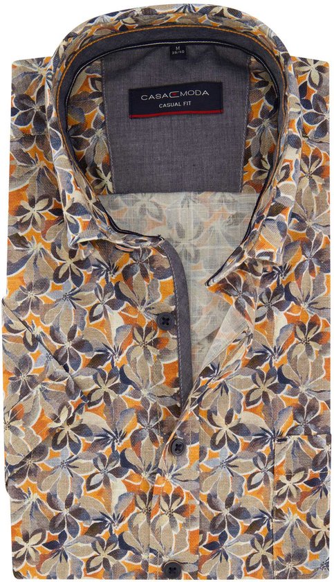 Casa Moda - Heren Overhemd - 944202500 - 450 Tangerine Tango