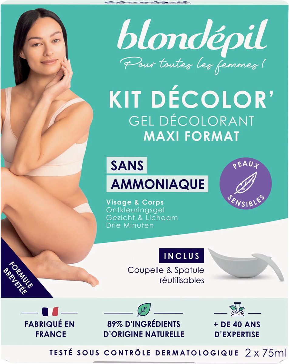 Goedkoopste Ammoniakvrije ontkleuring - Blondépil - 2 x 75mL