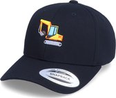 Hatstore- Kids Excavator Black Adjustable - Kiddo Cap Cap