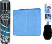 All Ride auto velgen schoonmaken set - borstel/spray/doek - velgenreiniger pakket