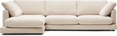 Kave Home - Gala 4-zitsbank met chaise longue links in beige 300 cm