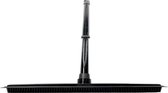 rubberen bezem Soft Broom Rubber Black 30cm - Floor Puller bathroom Pet hair remover brooms - barber broom with handle - 60/120cm Steel