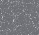 Natuur behang Profhome 305072-GU vliesbehang licht gestructureerd met natuur patroon en metalen accenten grijs zilver 5,33 m2
