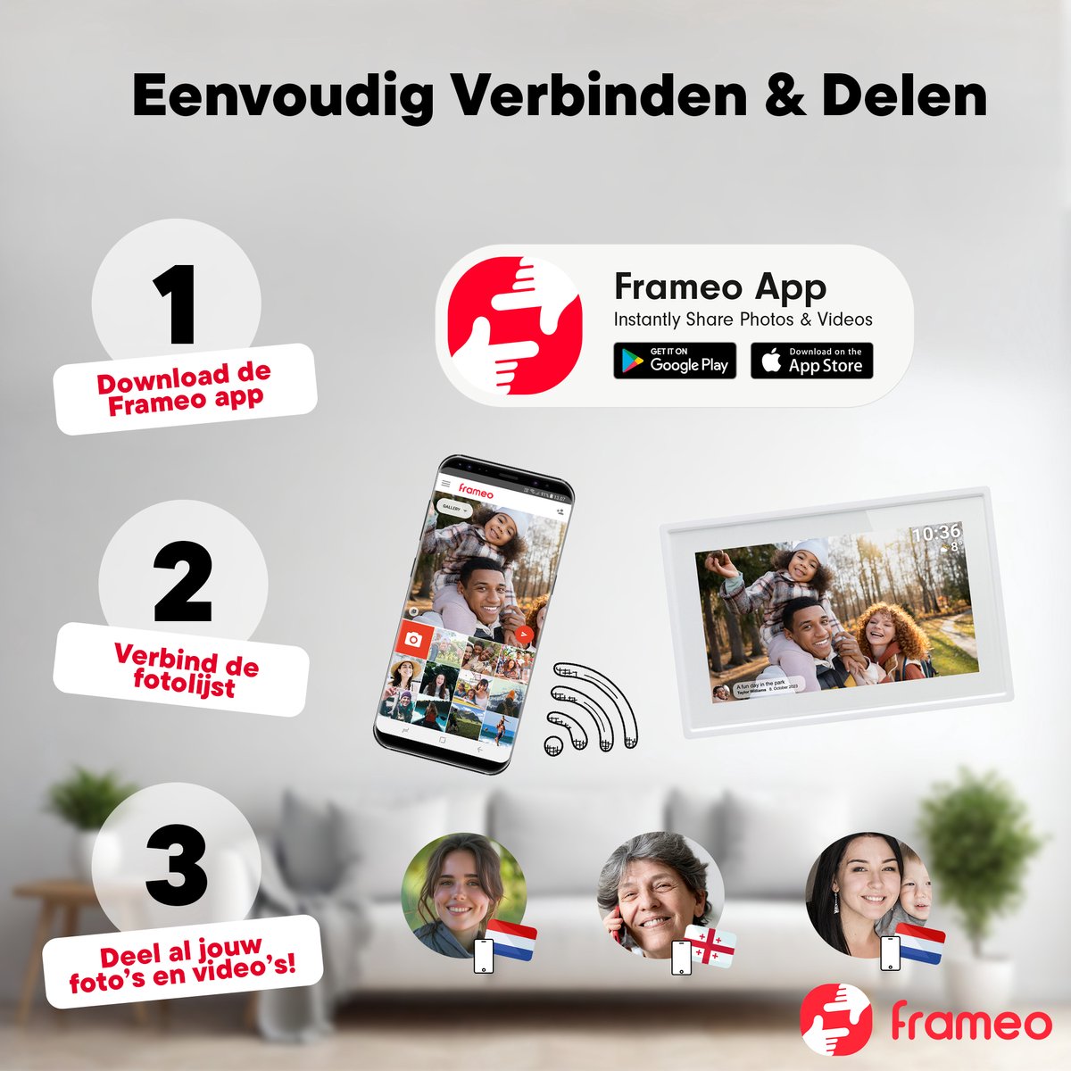 Denver Digitale Fotolijst 7 inch (EAN: ...5094) - afbeelding 3