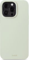 Étui de téléphone Holdit adapté à siliconen hoesje iPhone 13 Pro ( Moss White )