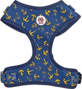 Harnais pour chien - Harnais souple / Harnais pour Chiens - Blauw - Ancrages - Toutes les Paws sur le pont - Paw My God ! - Taille M
