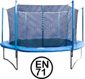 Bol.com Garlando - Combi XXL - Trampoline met Veiligheidsnet - voor Kinderen en Volwassenen - Rond - 427 cm - met Veilige Rand -... aanbieding