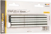 Powerplus Nieten type A POWAIR0330 - rugbreedte 6 mm, lengte 16 mm- Geschikt voor pneumatische nietapparaten