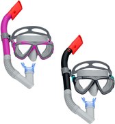 Bestway Masker en Buis Set Volwassene Purga Klep Geassorteerde Kleur +14 Jaar Strand en Zwembad 24029