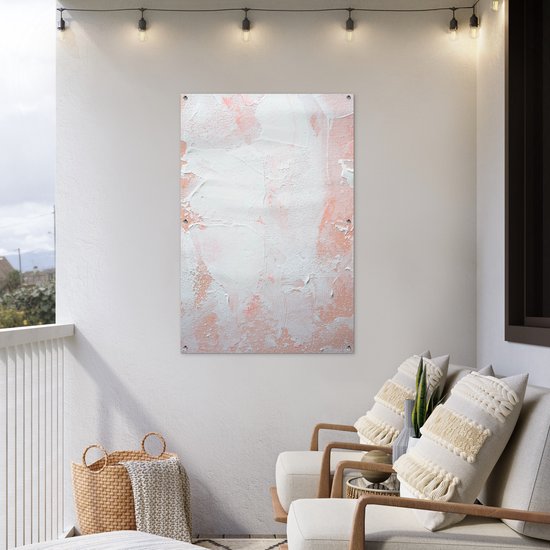 Affiche jardin - Toile Posters de jardin extérieur - Peinture - Abstrait - Design - 80x120 cm - Jardin