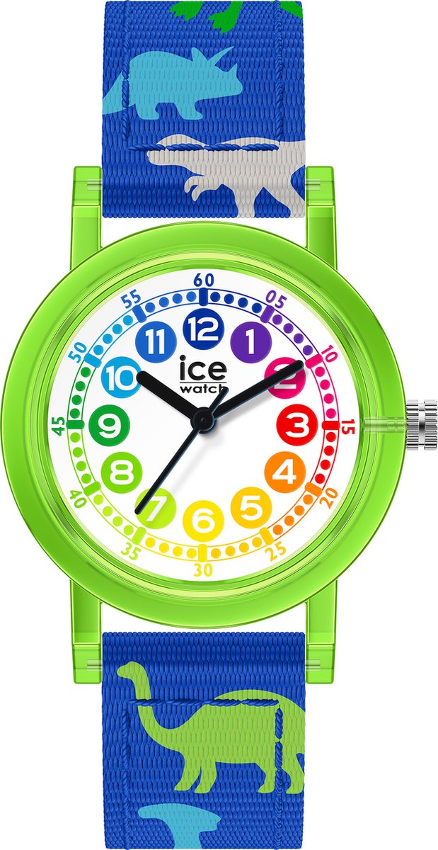 Ice Watch ICE learning - Green dinosaur 022693 Horloge - Textiel - Blauw - Ø 32 mm