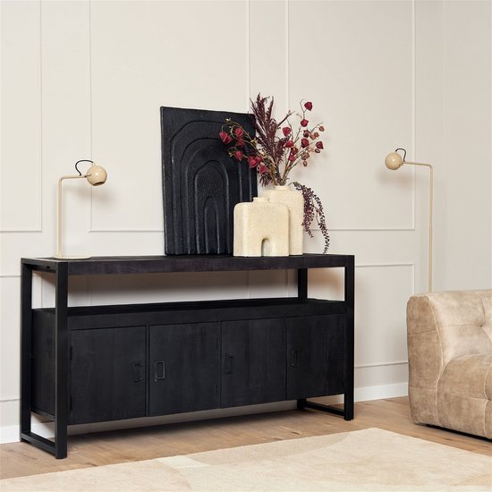 Starfurn Buffet Boaz Noir | 175 cm