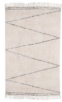Tapis 120x180 - Beige & Noir - Coton Polyester - Tapis Kabah - Giga Meubel