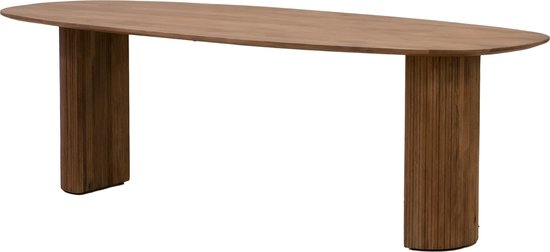 Table à manger Danoise Ovale 300cm - Bois de Manguier Marron - Feline - Giga Meubel