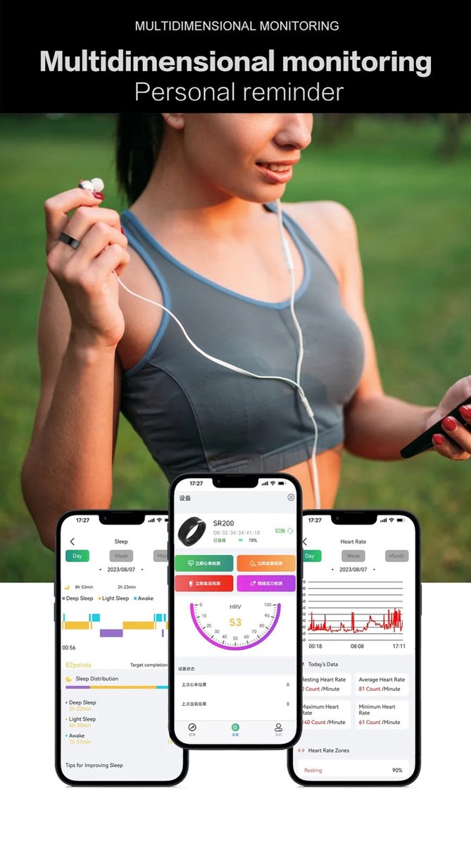 Rogbid Smart Ring je nenápadný prstýnek. Změří tep, ohlídá spánek a umí