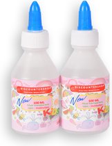 Transparante Knutsellijm voor Kinderen - Set van 2 Flessen van 100 ml - Veilige en Niet-giftige Hobbylijm voor School en Thuisgebruik