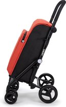 Bol.com Boodschappentrolley opvouwbare supermarkt trolley met 4 regenbestendige wielen en een grote capaciteit van 25kg hoofdtas... aanbieding