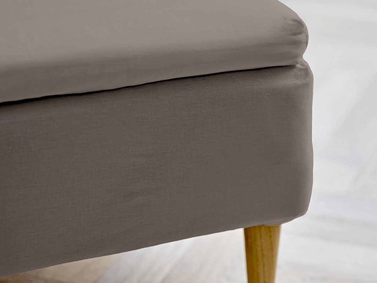 Södahl organic Calm Hoeslaken topper 180 x 200 x 8 cm Taupe