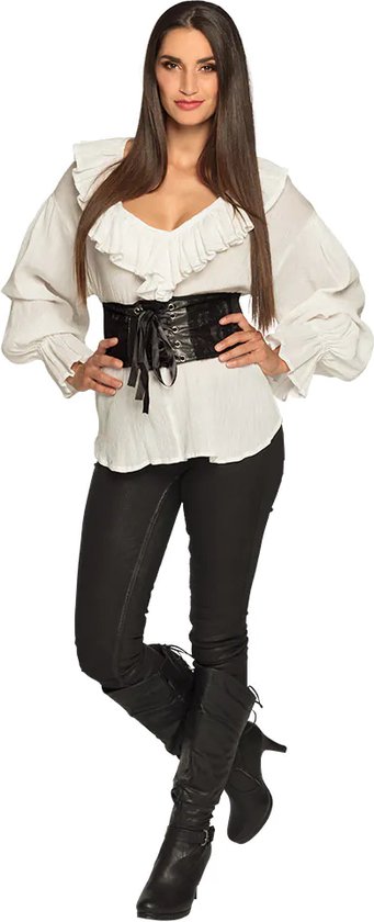 Boland Elite Piratin Kostüm – Schwarz, Größe 36/38, Mit Hut, Kleid, Jacke & Stulpen Boland Elite Piratin Kostüm – Schwarz, Größe 36/38, Mit Hut, Kleid, Jacke & Stulpen