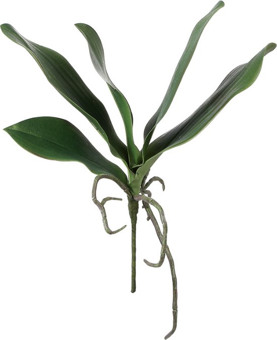 Groene kunst orchideebladeren stok H22