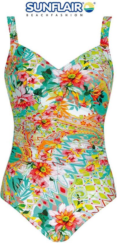 Sunflair - Multicolor - Badpak - 72126 - Flower Print