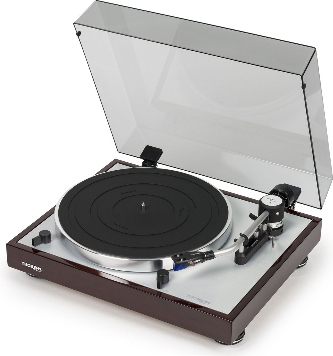 Thorens TD 403 DD platenspeler walnoot