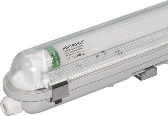 10x HOFTRONIC - LED TL armatuur 150cm - LED - Waterdicht - Flikkervrij - Koppelbaar - 30 Watt - 4800 lumen - 160 lm/W - 230V - 4000K Neutraal wit - TL armatuur voor werkplaatsen, garages, bedrijfshallen en magazijnen