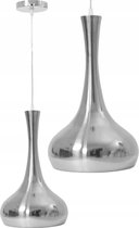 Lampe suspendue TooLight Satin APP282-1CP - E27 - 18 x 30,5 cm - Chrome