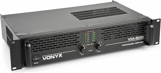 Vonyx VXA-1500 versterker 2x 750W met brugschakeling