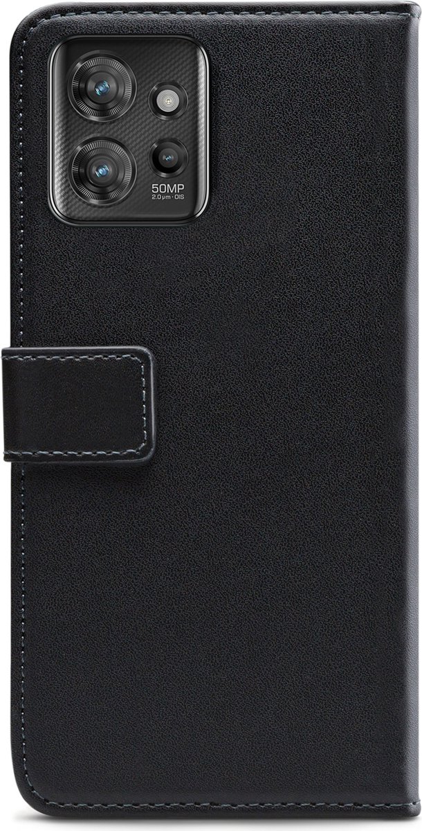 Mobilize Telefoonhoesje geschikt voor Motorola ThinkPhone Hoesje | Mobilize Classic Gelly Wallet Bookcase Portemonnee | Pasjeshouder voor 2 Pasjes | Telefoonhoesje voor Pinpas / OV Kaart / Rijbewijs - Zwart