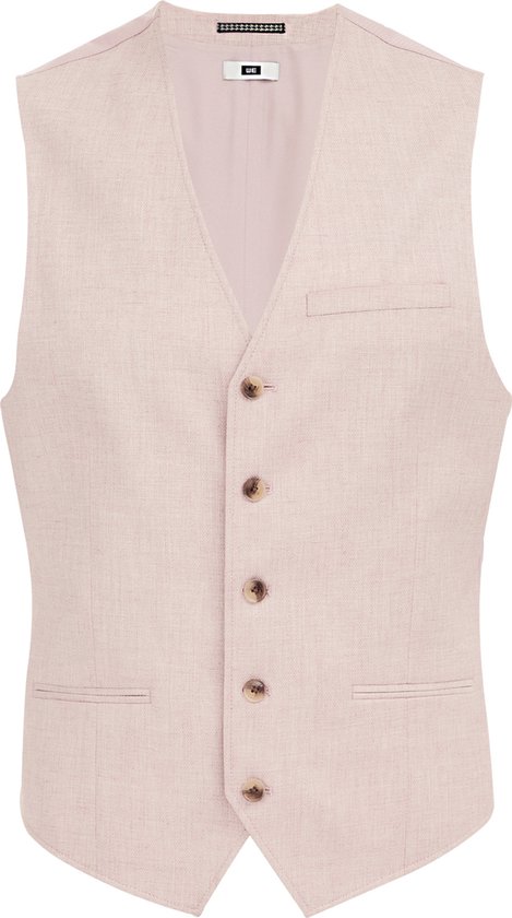 WE Fashion Heren slim fit gilet