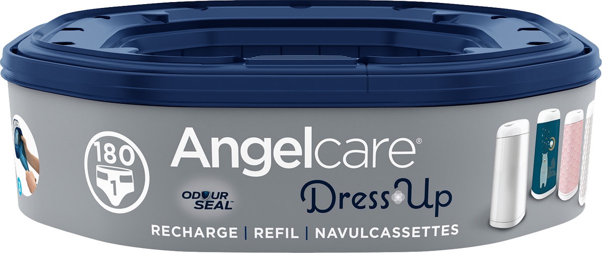 AngelCare Navulling Luieremmer Baby - Achthoekige Navulcassette - Voor Dress Up - 1 Stuk - Angelcare