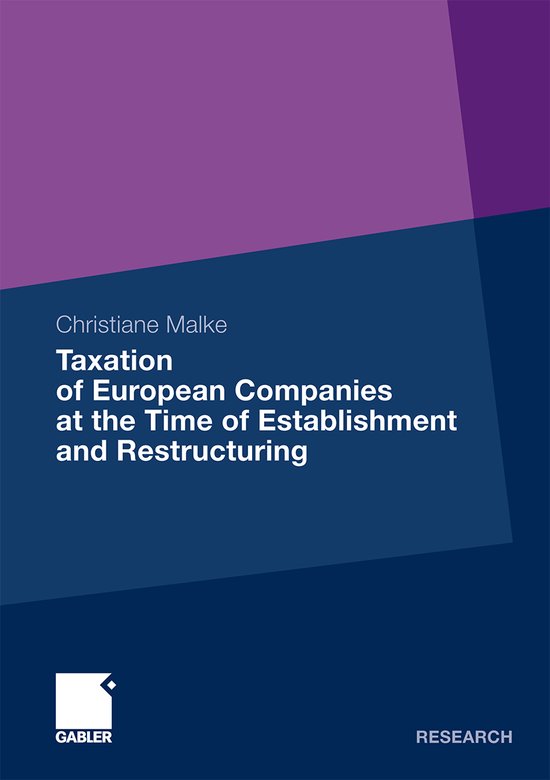 Taxation of European Companies at the Time of Establishment  ... - cover