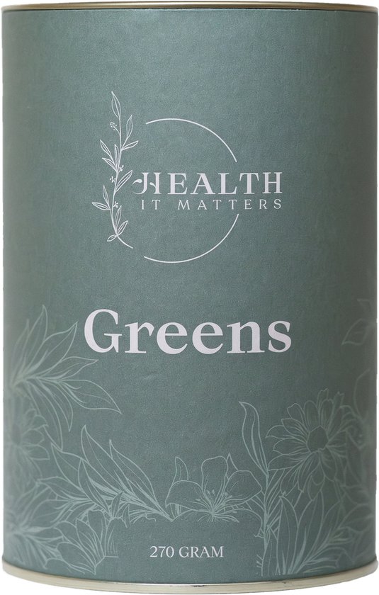 Health it Matters - Greens - Supplement - Groenten en Fruitcomplex - Vezels - Probiotica - Acerola - 270 gram (30 porties)