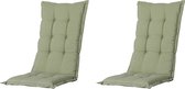 Madison - Coussin bas de dossier Panama sage - 105x50 - Vert - 2 Pièces