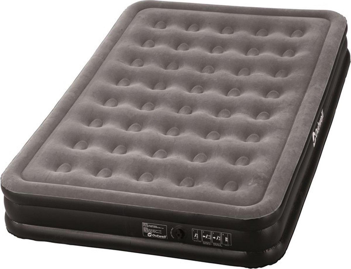Outwell Flock Excellent Double Luchtbed - 2-Persoons - Grey/black