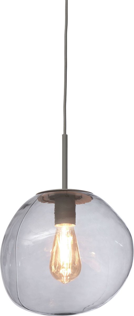 it's about RoMi Hanglamp Helsinki - Grijs - 26x26x37.5cm - Modern - Hanglampen Eetkamer, Slaapkamer, Woonkamer