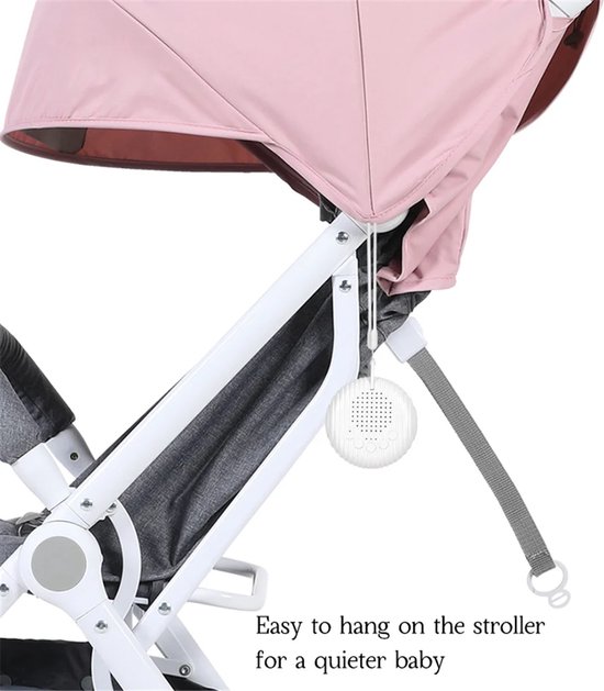 DrPhone BabyBreeze - Draagbare Baby Slaap Machine - 10 Rustgevende Geluiden - Instelbare Volume - Wit van DrPhone — afbeelding 2