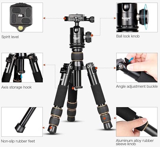 camera statief - camerastatief van aluminium, draagbaar, verbeterd ...