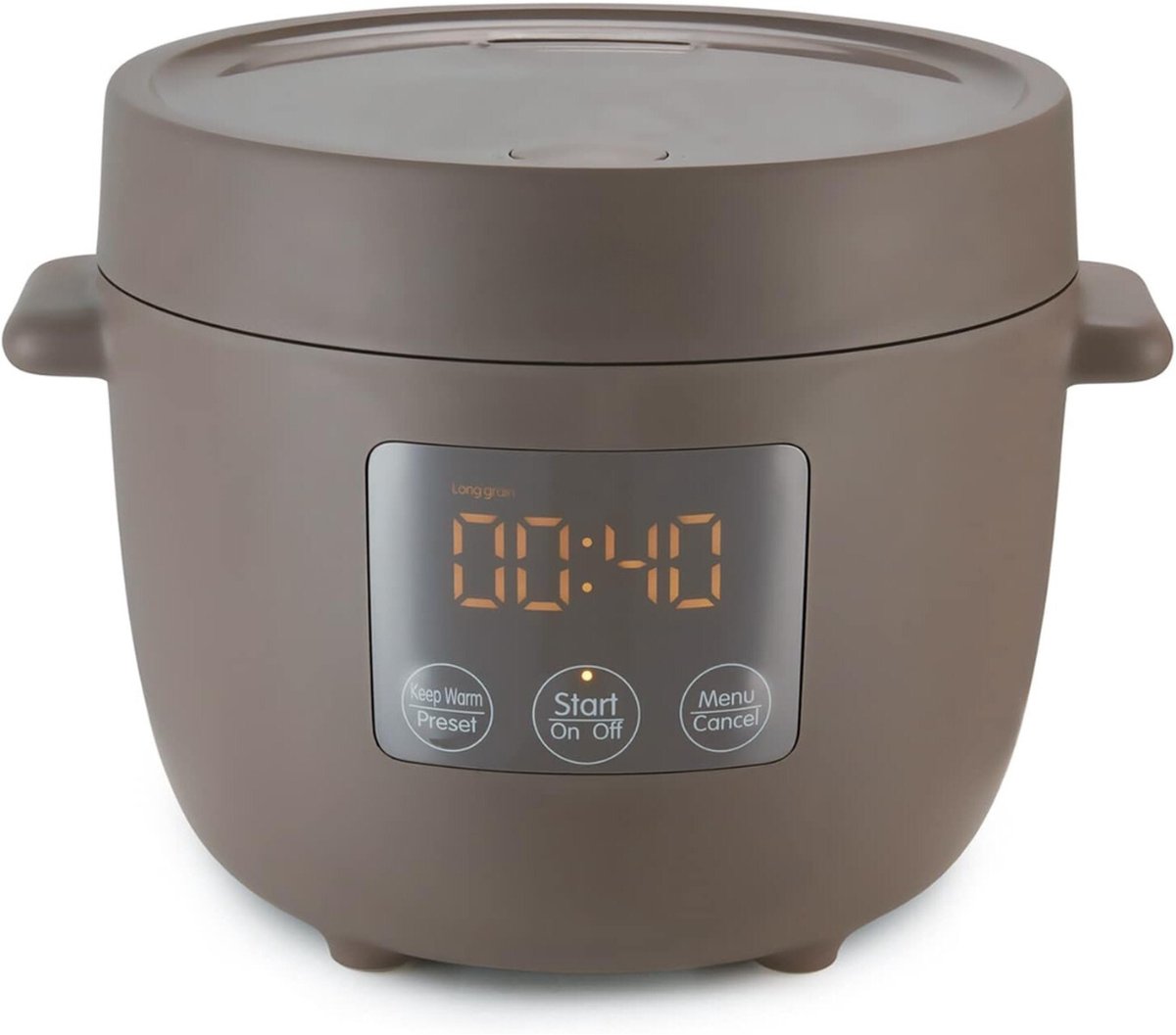 Mini Rijstkoker - 0,45L- 5 Functies- LED-display - Perfect
