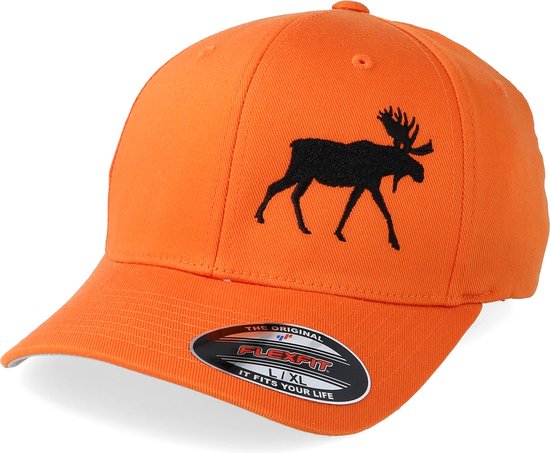 Hatstore- Side Moose Orange Flexfit - Hunter Cap
