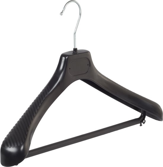 20x Kledinghanger set, brede schouders, 360° draaibare haak, pak, jassen, houten kleerhangers, kostuumhanger, natuur