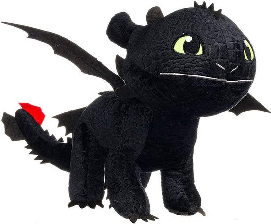 Dragon knuffel 60cm XL| Tandloos knuffel|Toothless plush|How to train your dragon|Hoe tem je een draak|Origineel met licentie| 60cm lang en 40cm hoog