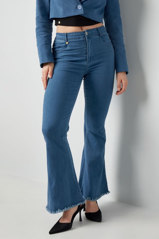 Spijkerbroek flared - jeans - nieuwe collectie - lente/zomer - dames - blauw