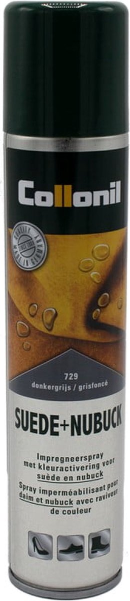 Collonil | Suède Nubuck Spray | Impregneerspray | Kleur: Donkerbruin | Inhoud: 200 ml Collonil | Suède Nubuck Spray | Impregneerspray | Kleur: Donkerbruin | Inhoud: 200 ml