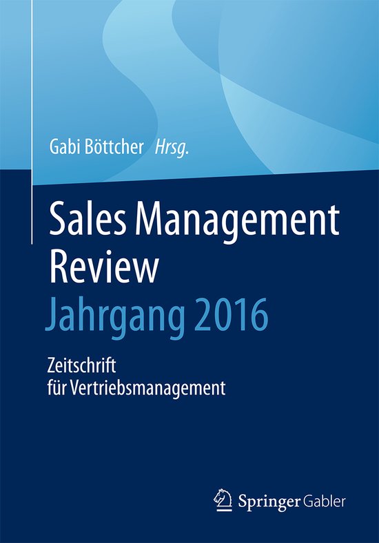Sales Management Review Jahrgang 2015 - cover