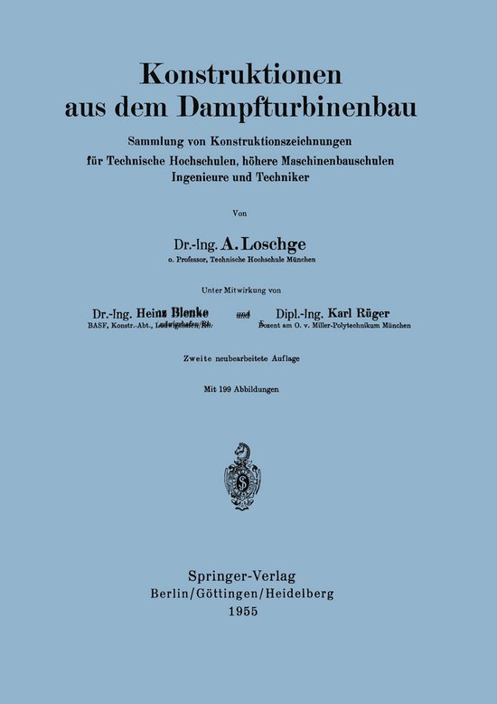 Konstruktionen aus dem Dampfturbinenbau - cover
