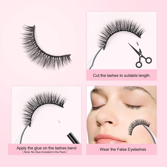 Glowing win - Faux cils - 5 paires - Natural Multipack - Volume léger