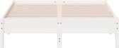 vidaXL - Cadre de lit - sans - matelas - solide - bois de pin - blanc - 120x200 - cm