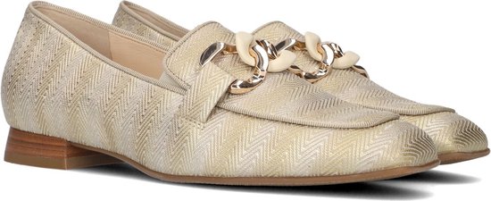 Hassia Napoli Ketting Loafers - Instappers - Dames - Goud - Maat 38,5